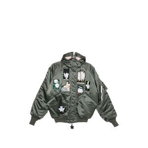 Cb X Alpha Industries Green Jackets - Bomber Jackets Women